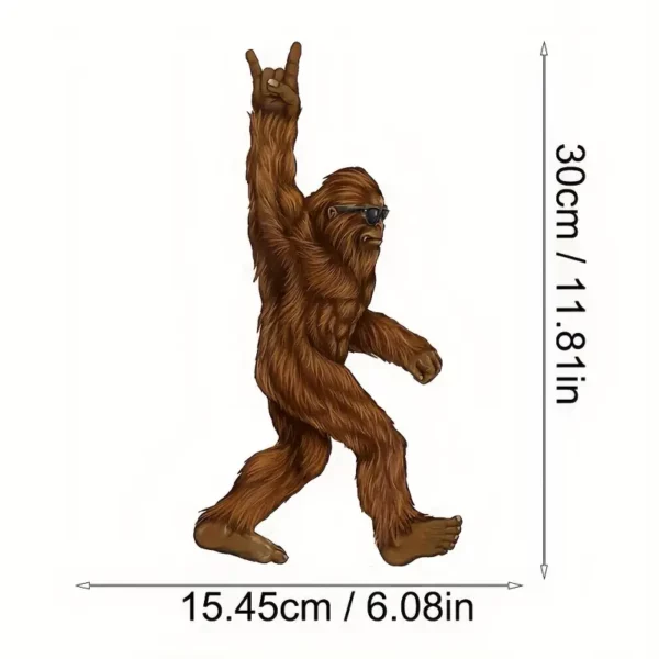 Bigfoot Hanging Lose Heat Transfer Print