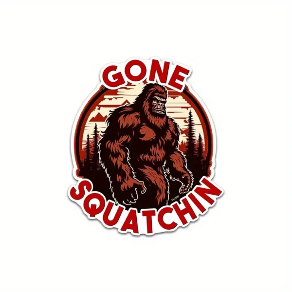 Gone Squatchin Vinyl Decal - Bigfoot Approved