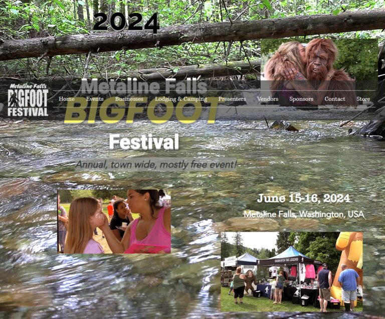 Metaline Falls Bigfoot Festival June 15 & 16 2024 Washington