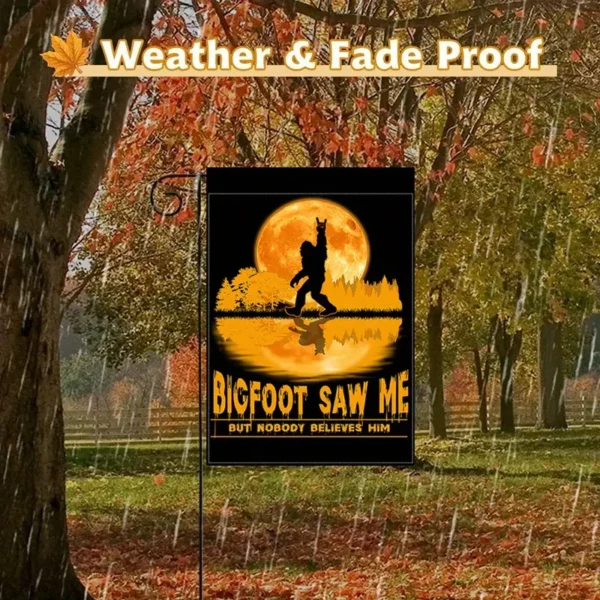 Garden Flag - Bigfoot saw Me