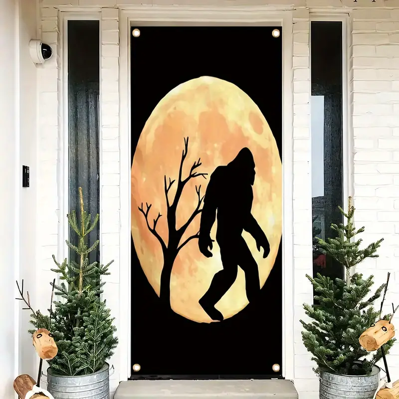 Door Banner Bigfoot Halloween