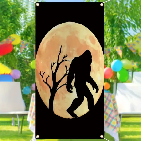 Door Banner Bigfoot Halloween