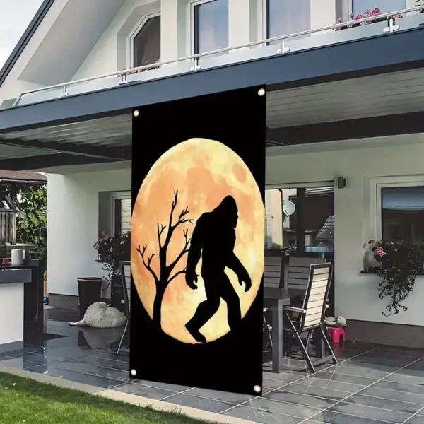 Door Banner Bigfoot Halloween