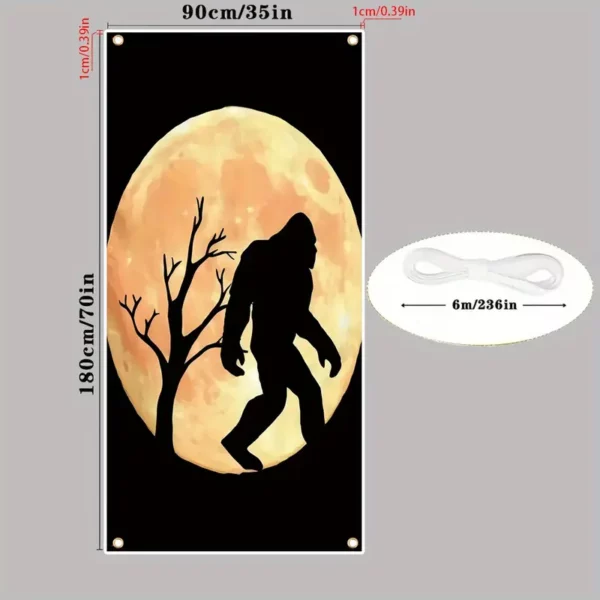 Door Banner Bigfoot Halloween