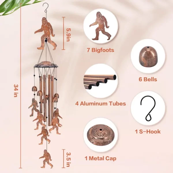 Wind Chimes Bigfoot