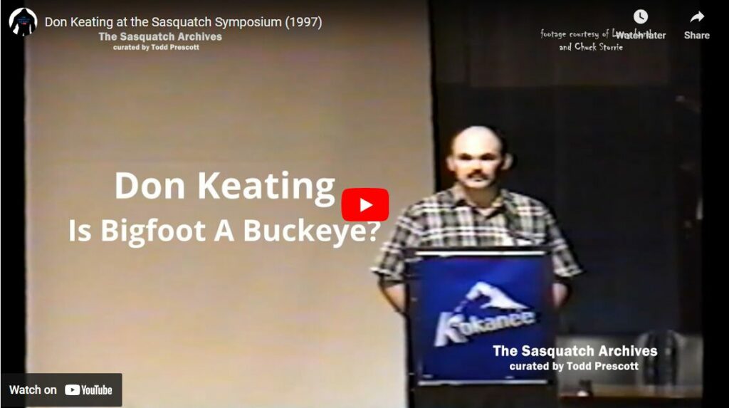 Don Keating at the Sasquatch Symposium (1997)