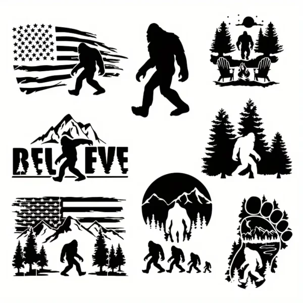 Bigfoot Stencil Templates