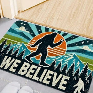 Bigfoot Floor Bath Mat Believe Blue