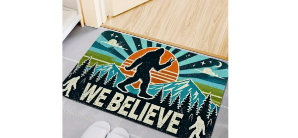 Bigfoot Floor Bath Mat Believe Blue