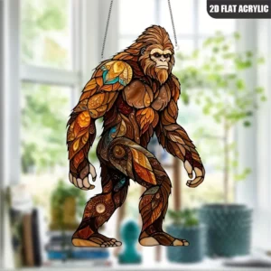 Sasquatch Acrylic Sun Catcher Decor, 7.5" x 11.8" - Perfect for Bathroom, Bedroom, Balcony, Skylights & More