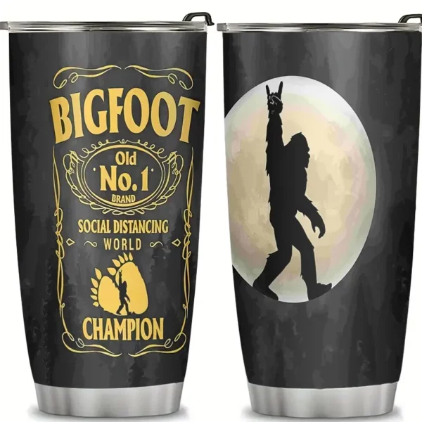 Bigfoot 20oz Tumbler with Lid, Bigfoot Social Distance Champion Edition - Hot or Cold