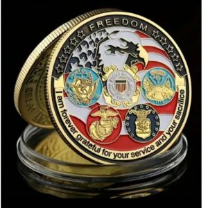 US Armed Forces Commemorative Challenge Coin You will get 1 Coin in this package, A great coin to have on hand to give to the Veterans you see…