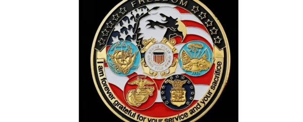 Challenge Coin You will get 1 Coin in this package, A great coin to have on hand to give to the Veterans you see…