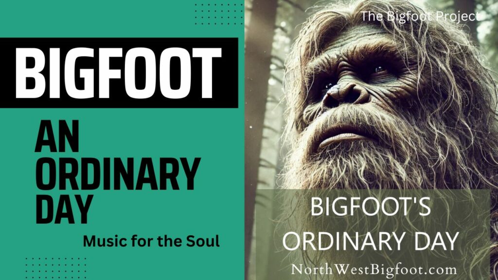 Bigfoot's Ordinary Day is a song about a Bigfoot out in the wilderness just going about his regular day of surviving, when he suddenly comes Apon a group of hikers on a trail...