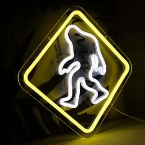 Bigfoot Neon Sign Light - USB Powered, Multicolor Wall Decor for Bedroom, for Man Cave, Garage & More - Perfect Gift for Fans and Friends