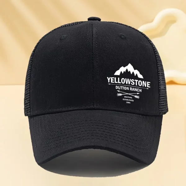 Yellowstone Dutton Ranch - Montana Established 1886 - Mesh Trucker Cap - Unisex - Image 5