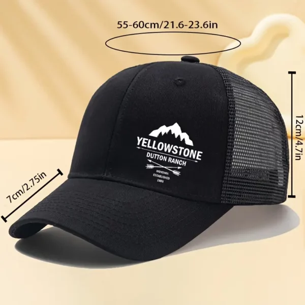 Yellowstone Dutton Ranch - Montana Established 1886 - Mesh Trucker Cap - Unisex - Image 4