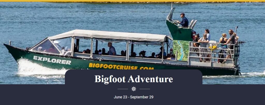 Portland Spirit Bigfoot Adventure Cruise - OR - June through Sept - 2025